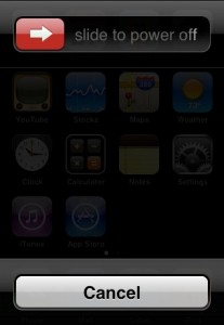 iphone Slide to Power Off Screen