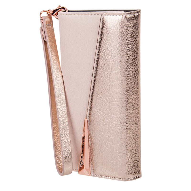 Case-Mate Wristlet Folio Case For iPhone 7 Rose Gold