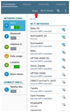 Android WiFi Scan Menu