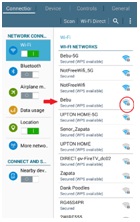 Android WiFi Secure Menu