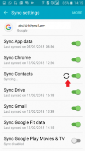 Sync Contacts Now On