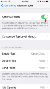 AssistiveTouch Turn On