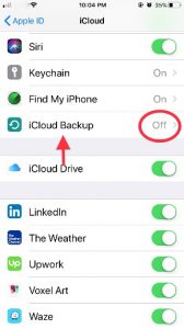 Open iCloud Backup On