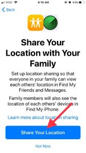 Click On Share Your Location