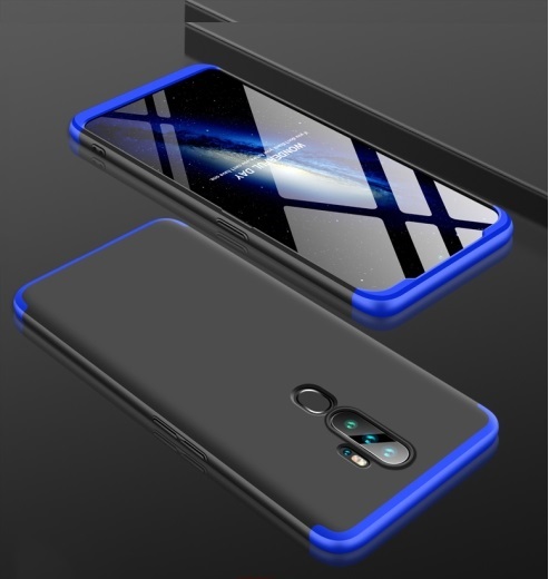 Oppo A9 2020 3 Stage Coverage Case Black Blue