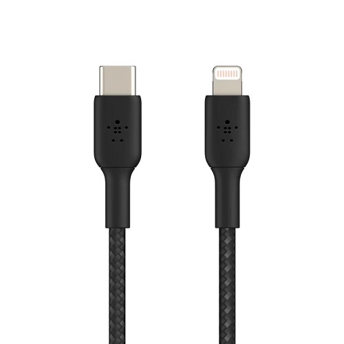Belkin BoostCharge USB-C to Lightning Braided Cable Black