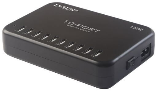 10 Port USB Charger: High Speed Charging Station