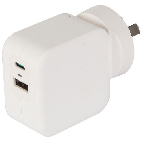 38W USB Wall Charger With QC3.0 And USB-PD White