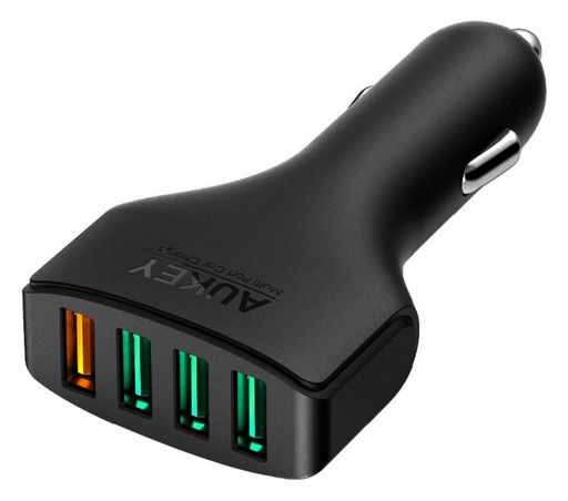 36W 4 USB Port Car Charger With Quick Charge 3.0 