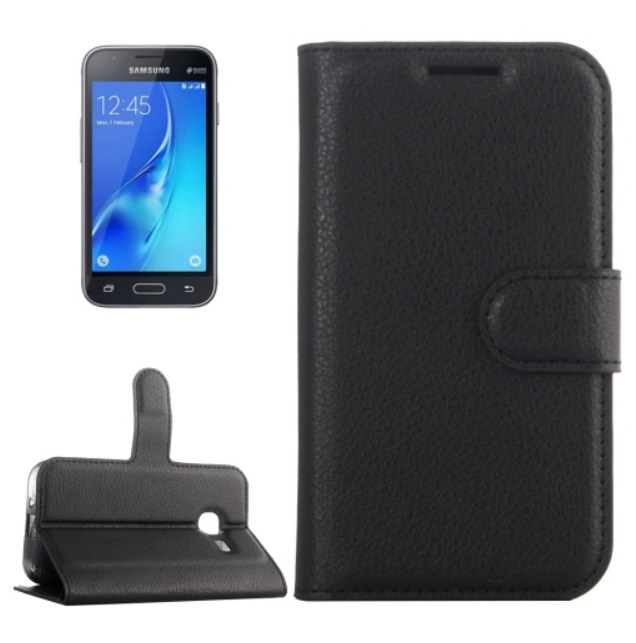 Samsung Galaxy J1 Mini 2016 Leather Case Black