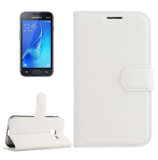 Samsung Galaxy J1 Mini 2016 Leather Case White