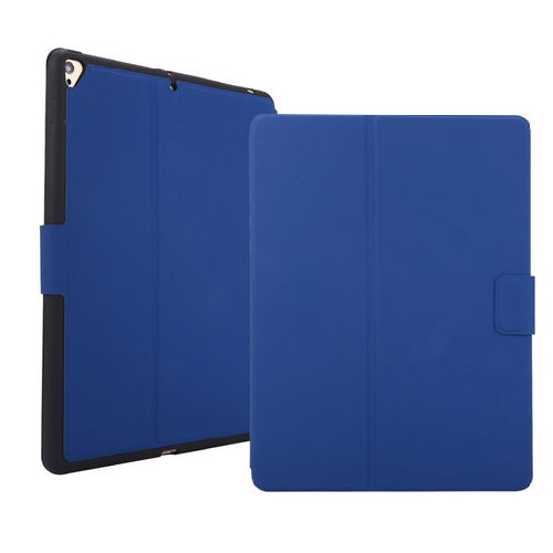 Apple iPad 9th Generation Case: Folding PU Leather Blue Case