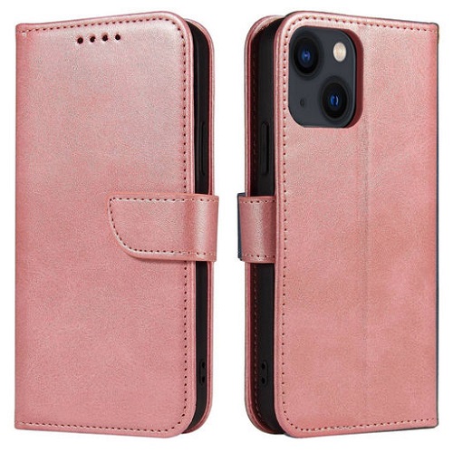 iPhone 14 PU Leather Wallet Case Pink