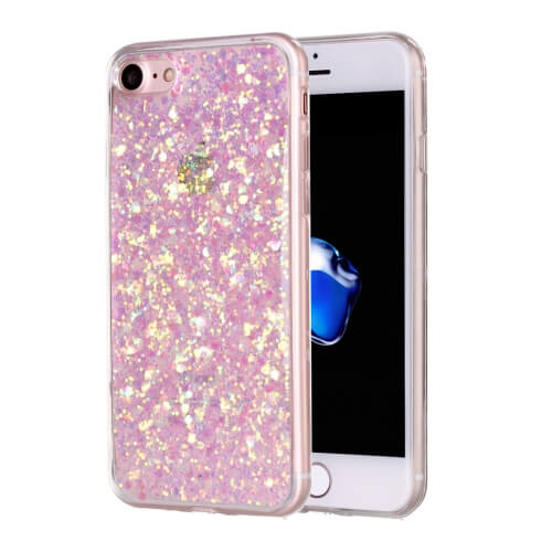 iPhone 8 Glitter TPU Case Pink