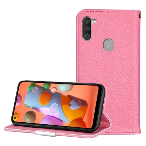 Samsung Galaxy A11 PU Leather Case Pink
