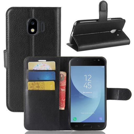 Samsung Galaxy J2 Pro Wallet Case Black