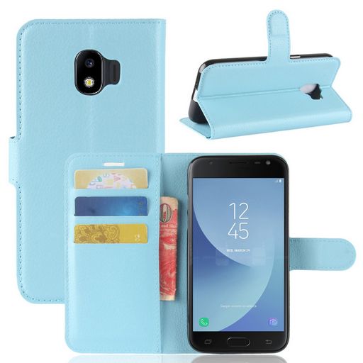 Samsung Galaxy J2 Pro Wallet Case Blue