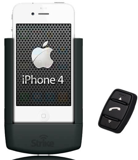Strike Alpha Cradle for iPhone 4 and 4S And Strike iK-1 Bluetooth Unit