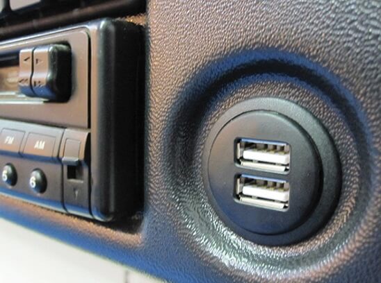 Dashboard Double USB Power Socket